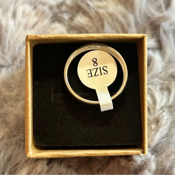 Men’s 6mm polished Titanium comfort band wedding ring NIB 8 - Picture 8 of 11